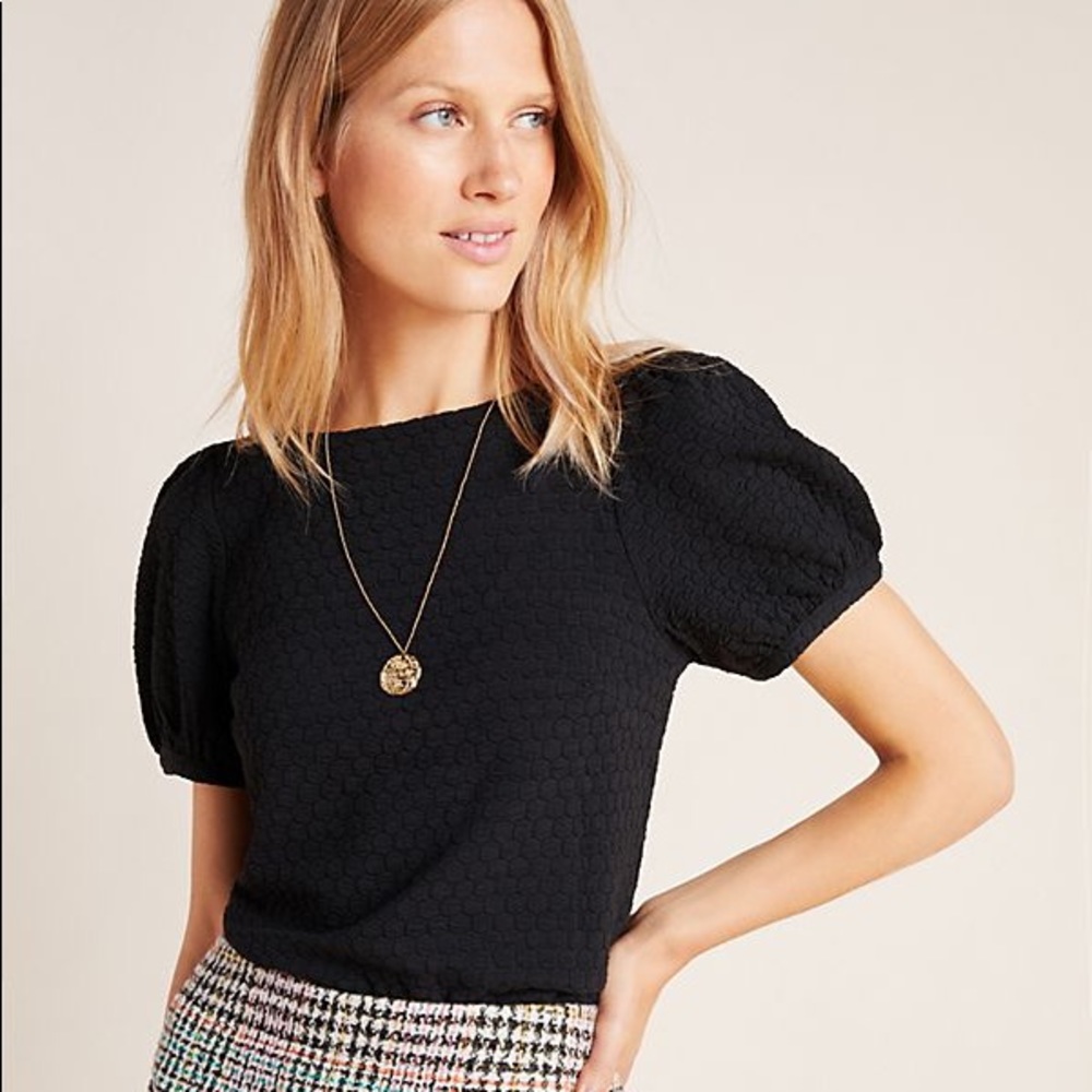 Anthropologie Porridge Parker puff sleeve top